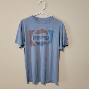 Pepsi Blue Short Sleeve Tee with Vintage Logo